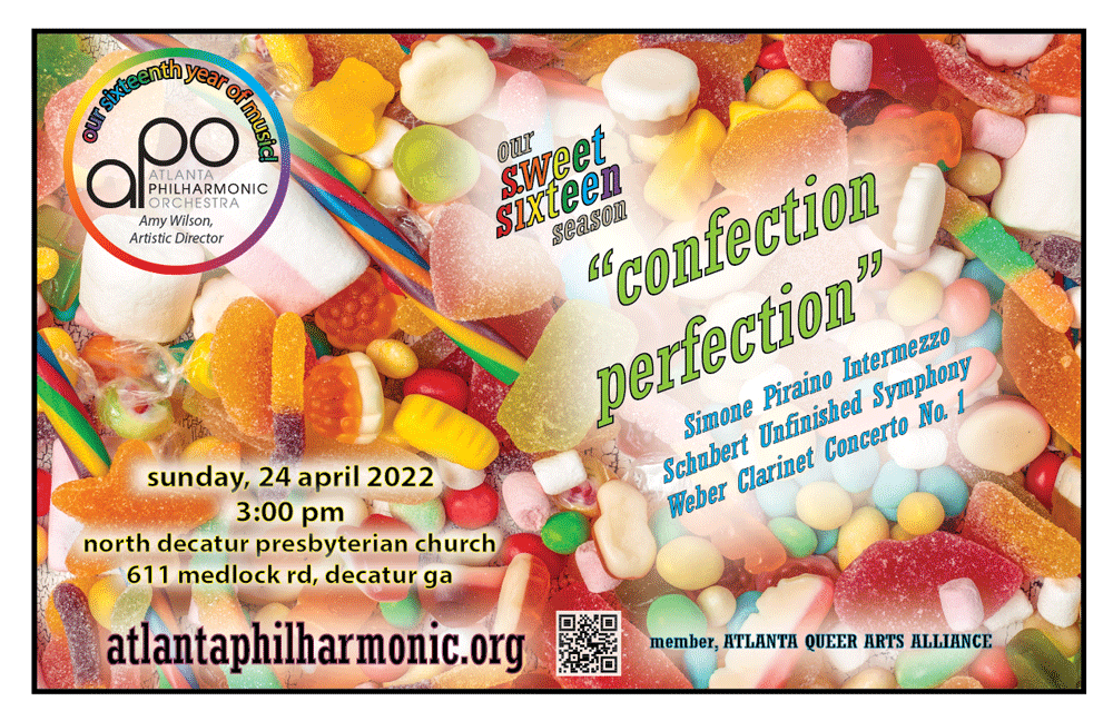 APO April 24 concert at 3pm - theme is confection perfection